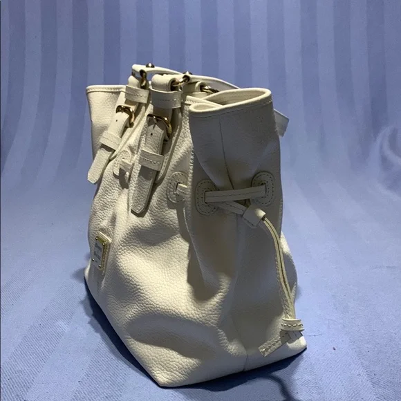 Dooney & Bourke White Leather Tote - Picture 6 of 10